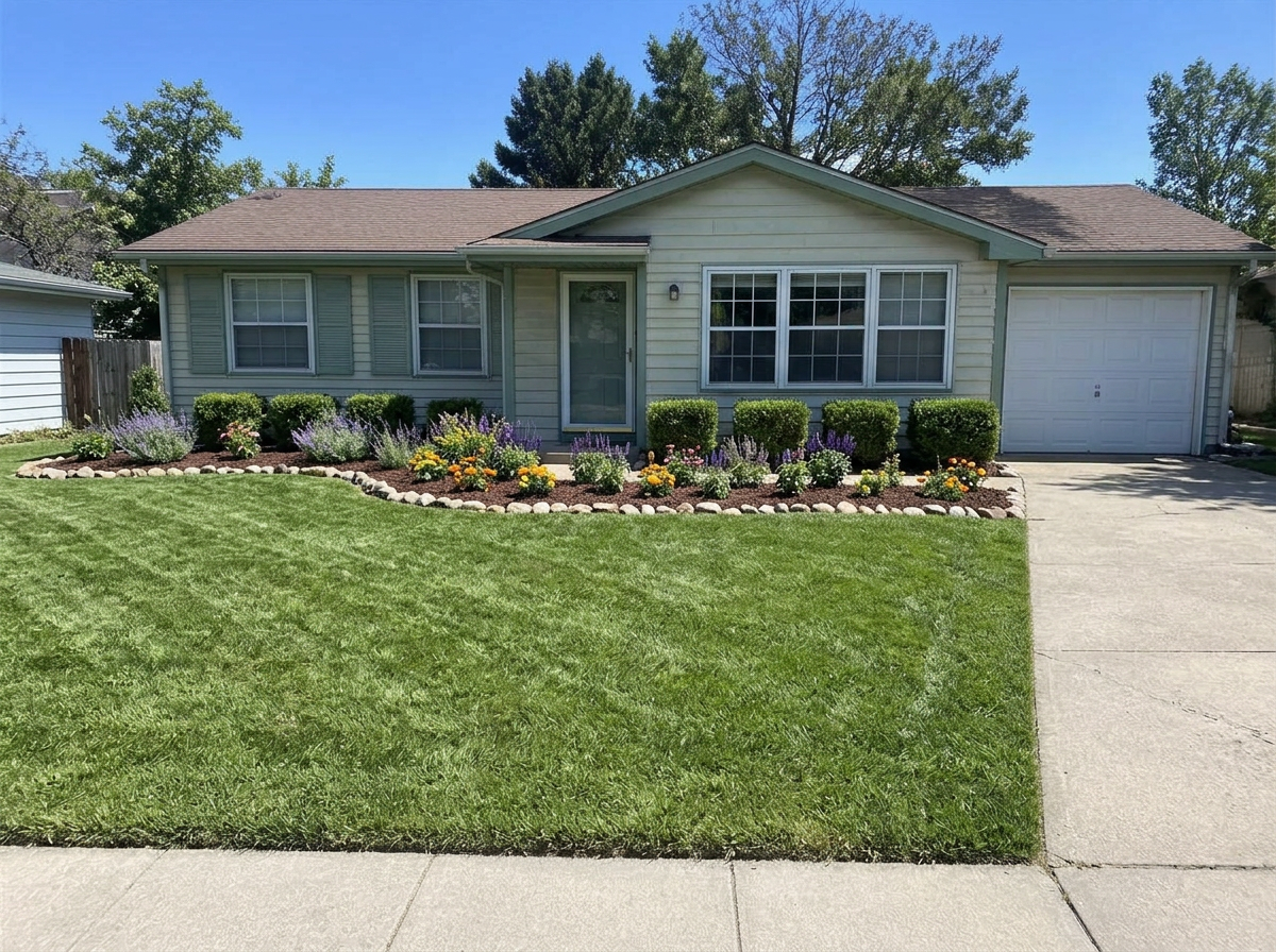 Residential Front Yard after